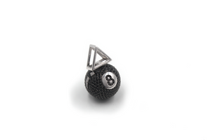 8 BALL Solid Silver Pendant