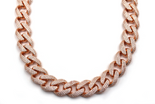 Load image into Gallery viewer, Rose Gold Solid Cuban 16&quot; Chain