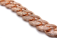 Load image into Gallery viewer, Rose Gold Solid Cuban 16&quot; Chain